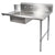 John Boos EDTS8-S30-R48 Soiled Dish Table