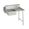 John Boos JDTS Series Soiled Dish Table, Direction Right to Left