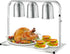 Omcan FW-CN-0825 Commercial Food Heat Lamp Portable Electric Food Warmer 3-Bulb Freestanding, Silver- 750W, 110V