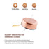 Durable handcrafted copper saucepan for table presentation and food service