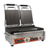 Omcan PG-CN-0711-FT Double Panini Grill with Smooth Plates and Timer – 10″ x 18″ Cooking Surface – 220V, 3200W