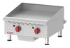 Omcan CE-CN-G24TPF Countertop Stainless Steel Gas Griddle 2 Burners with Thermostatic Control – 60,000 BTU