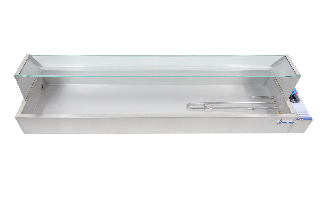 Omcan FW-CN-1170 57-inch Bain Marie with 5 Half-size Pans and 1.8 kW