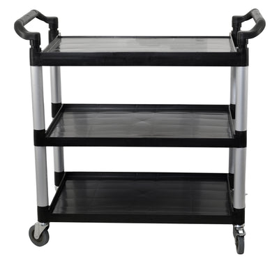 Omcan 43069 Black Plastic Bussing Cart with 19.5″ x 31″ tray size
