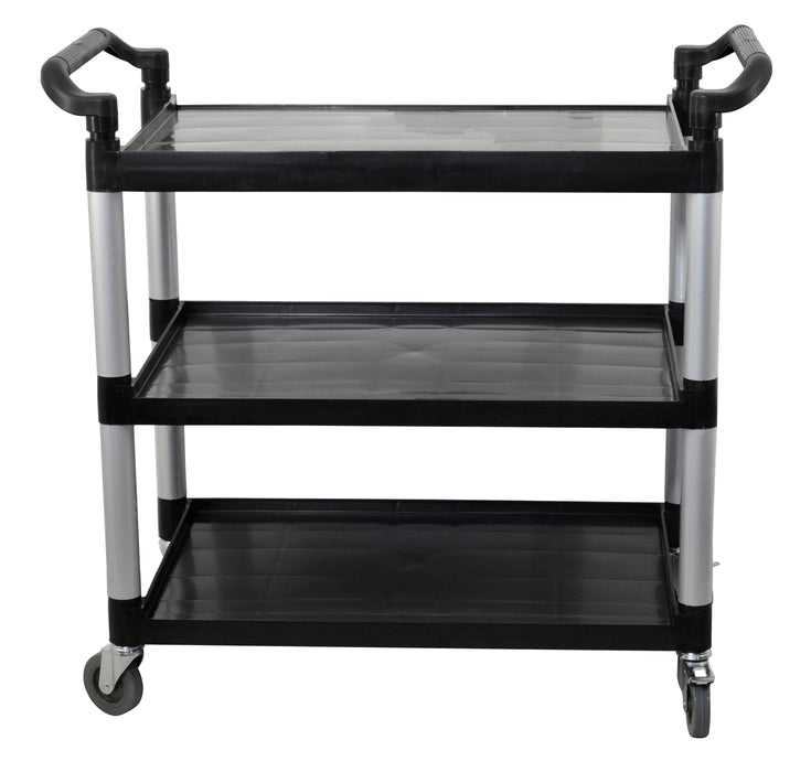 Omcan 43069 Black Plastic Bussing Cart with 19.5″ x 31″ tray size