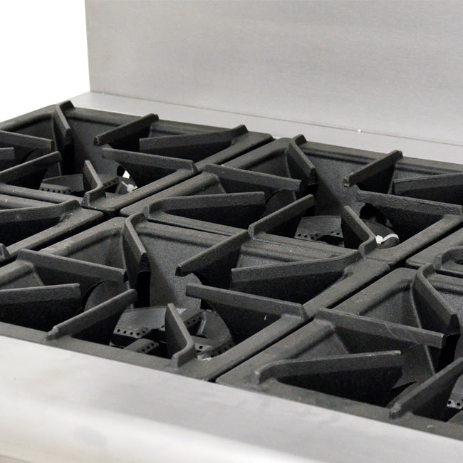 Omcan CE-CN-0914-L 36″ Commercial Gas Range 6 Burners and Standard Oven 211,000 BTU – Liquid Propane