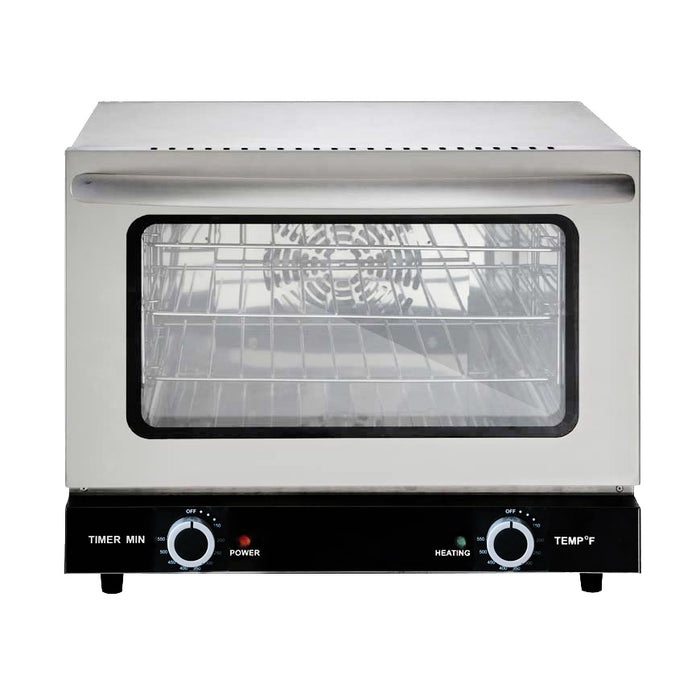 Omcan CE-CN-0021 Quarter-Size Countertop Convection Oven, 0.74 Cu. Ft. (21 L) – 120 V, 1440 W