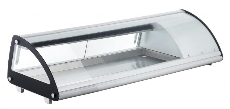Omcan RS-CN-0043-SC 45″ Refrigerated Sushi Showcase with Curved Glass and 1.5cu.ft. / 42L Capacity – 110V, 180W
