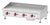 Omcan CE-CN-G48M 48″ Countertop 4 Burner Stainless Steel Gas Griddle with Manual Control, Natural Gas / Propane – 120,000 BTU