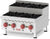 Omcan CE-CN-0424-S 4-Burner Countertop Stainless Steel Step-Up Gas Hot Plates