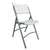 FOLDING CHAIR WITH GRAY METAL FRAME