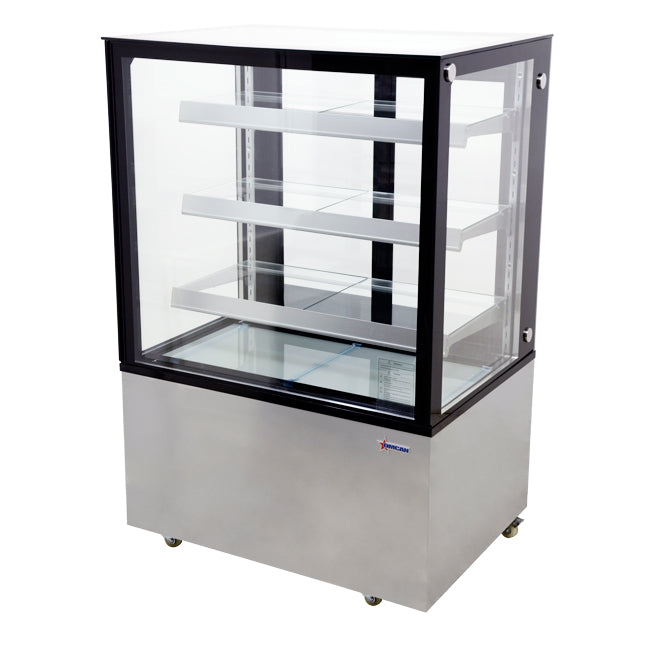 Omcan RS-CN-0271-S 36-inch Square Glass Floor Refrigerated Display Case