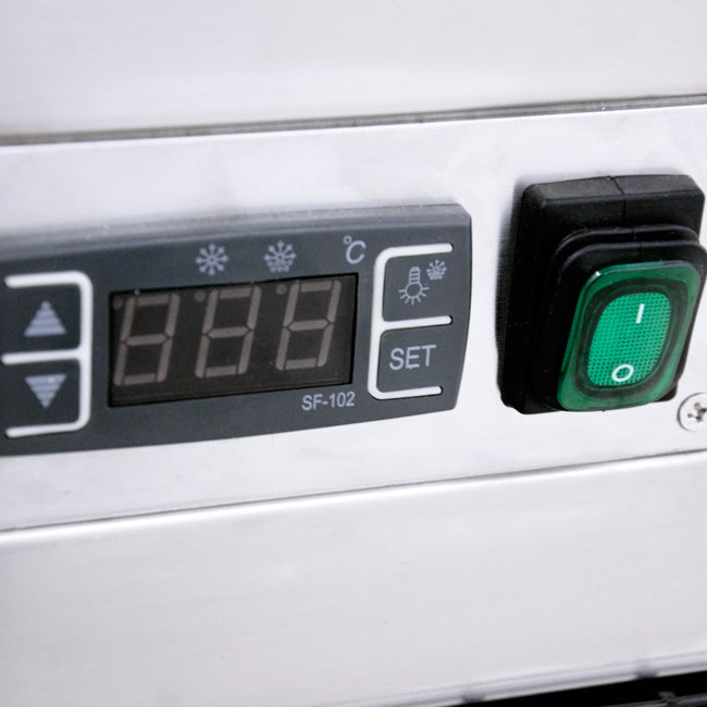 Omcan RS-CN-0271-S 36-inch Square Glass Floor Refrigerated Display Case