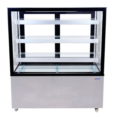 Omcan RS-CN-0371-S 48-inch Square Glass Floor Refrigerated Display Case