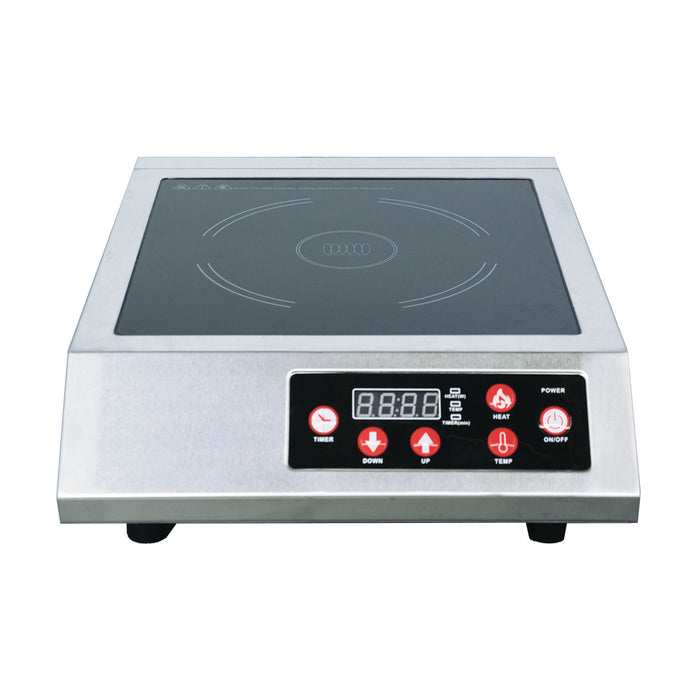 Omcan CE-CN-3500-A 3.5 kW Stainless Steel Commercial Countertop Induction Cooker