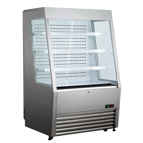 Omcan RS-CN-0390-L 36″ Grab-and-Go Open Refrigerated Self-Serve Display Case with 13.77 cu.ft. Capacity – Stainless Steel