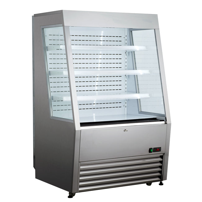 Omcan RS-CN-0390-L 36″ Grab-and-Go Open Refrigerated Self-Serve Display Case with 13.77 cu.ft. Capacity – Stainless Steel