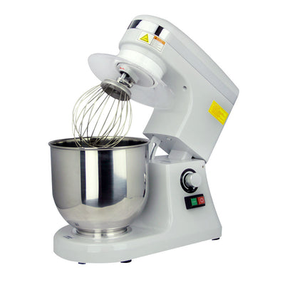 Omcan MX-CN-0007-HG 7QT Gray Countertop Planetary Mixer with Guard – 110V, 270W