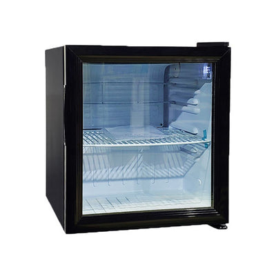 Omcan RS-CN-0052 17″ Countertop Display Refrigerator 52 L, Black