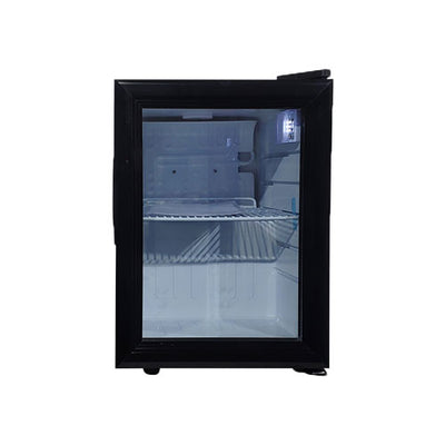Omcan RS-CN-0021 13-inch Black Countertop Display Refrigerator 21L