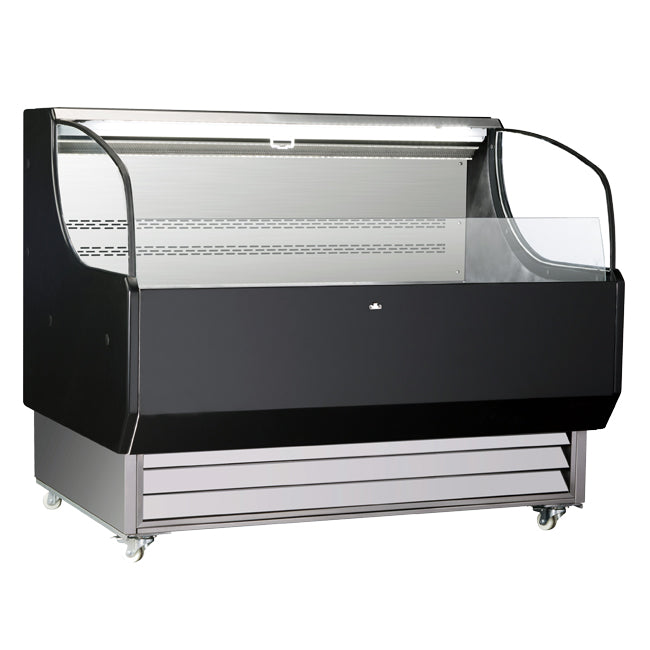 Omcan RS-CN-0370-L 52-inch Grab-and-Go Open Refrigerated Floor Self-Serve Display Case with 13.07 cu.ft. Capacity