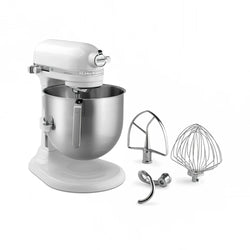 KitchenAid KSM8990WH NSF Commercial Planetary Stand Mixer, 8 Qt., White, 120V