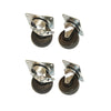 True Plate Casters 4" (102 mm) diameter, set of 4, SKU 879401
