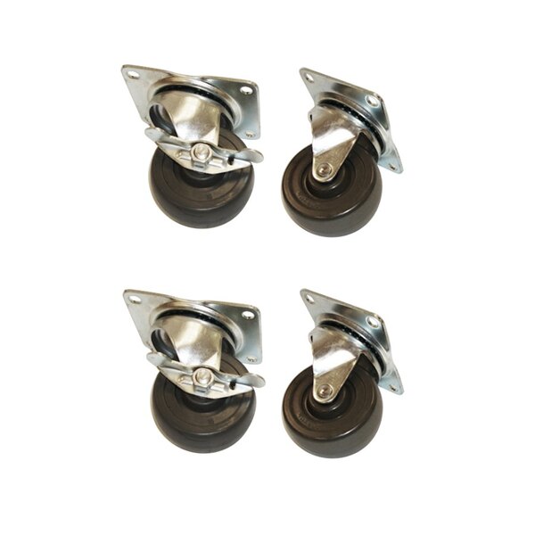 True Plate Casters 4" (102 mm) diameter, set of 4, SKU 879401