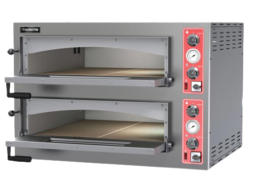 Omcan PE-IT-0038-DS Trento Entry Max Series 39″ Double Chamber Pizza Oven with 27.6″ Chamber – 11.2 kW, 220 V, 1 Ph
