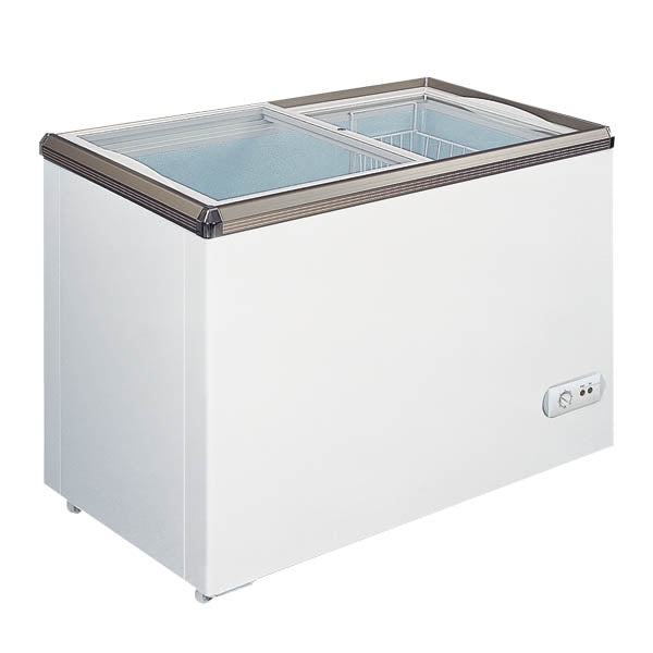 Omcan FR-CN-0320 46″ Ice Cream Display Chest Freezer with Flat Glass Top