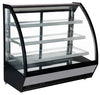 Omcan RS-CN-0860 60″ Refrigerated Floor Showcase with Curved Glass, 28cu.ft. (799 Liter) Capacity – 110V, 680W