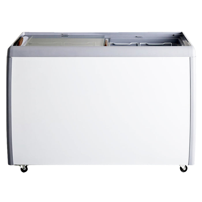 Omcan FR-CN-0360-R 50-inch Ice Cream Display Chest Freezer with Flat Glass Top