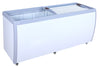 Omcan FR-CN-0560-R 71-inch Ice Cream Display Chest Freezer with Flat Glass Top