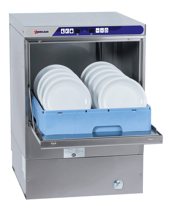 Omcan CD-GR-0500 23-inch Under Counter High Temperature Dishwasher with Digital Control