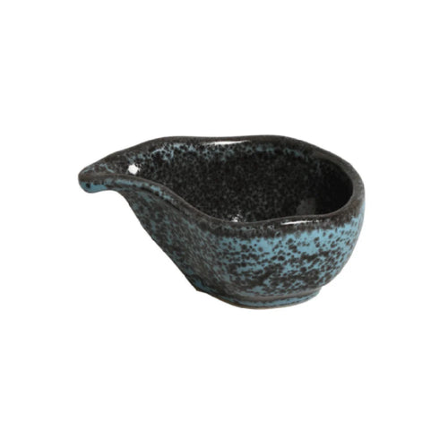 Porto Brasil Organic Teardrop Stoneware Sauce Dish 1.35 oz Night Sky ( Case of 12 )