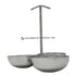 Celebrate Festival India stainless steel condiment server with hammered finish