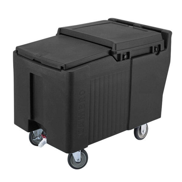 Cambro Ice Caddy 175 lb with Fixed and Swivel Casters for Commercial Ice Transport