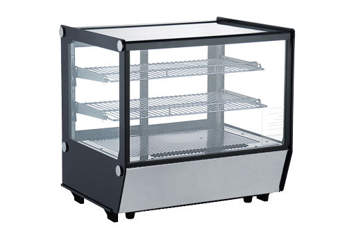 Omcan RS-CN-0120-5 28-inch Square Glass Countertop Refrigerated Showcase 120L
