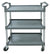 Omcan 47128 Gray Plastic Bussing Cart with Shelving Size of 31″ x 20″