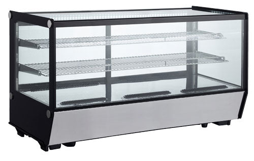 Omcan RS-CN-0202-5 48-inch Square Glass Countertop Refrigerated Showcase 202 L