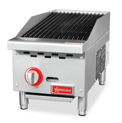 Omcan CE-CN-CB12-M 12″ Radiant Gas Charbroiler, 1 burner, 35000 BTU