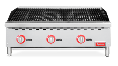 Omcan CE-CN-CB36-M 36″ Radiant Gas Charbroiler, 3 burners, 105000 BTU