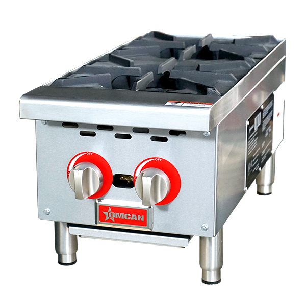 Omcan CE-CN-HP12-M 12″ Hot Plate with 2 Burners