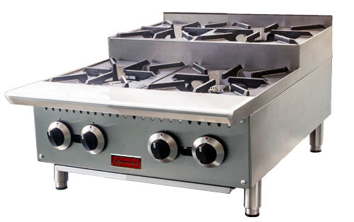 Omcan CE-CN-HP24-S 24″ Step Up Hot Plate with 4 Burners