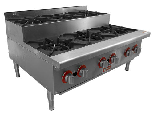 Omcan CE-CN-HP36-S 36″ Step Up Hot Plate with 6 Burners