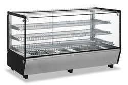 Omcan DW-CN-0252-5 60-Inch Square-Glass Countertop Display Warmer 9cu.ft. / 252L – 110V, 1650W