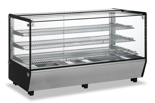 Omcan DW-CN-0252-5 60-Inch Square-Glass Countertop Display Warmer 9cu.ft. / 252L – 110V, 1650W