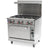 Omcan CE-CN-0914-LC 36″ Commercial Gas Range 6 Burners and Convection Oven 211,000 BTU – Liquid Propane