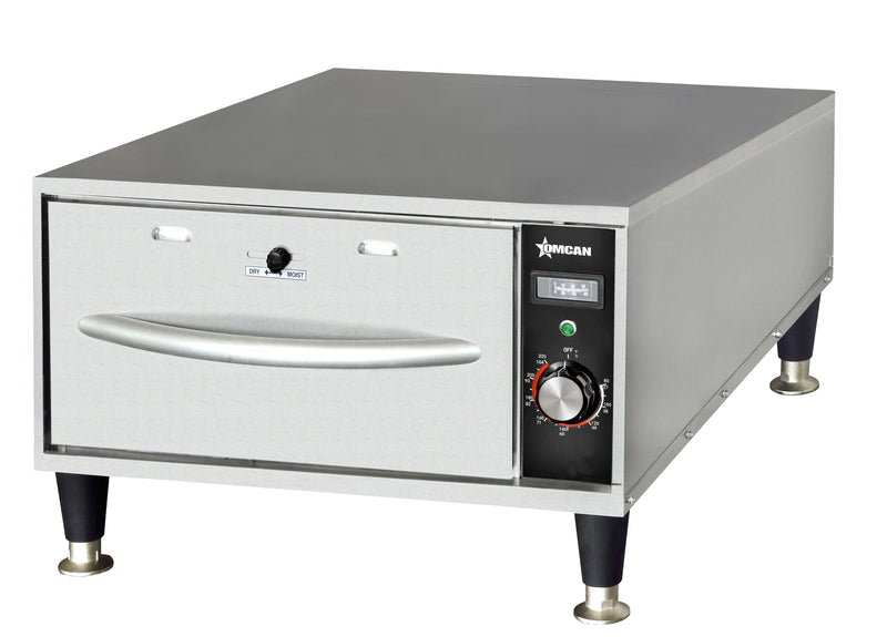 Omcan FW-CN-0001 Single Freestanding Narrow Warming Drawer – 120 V, 450W