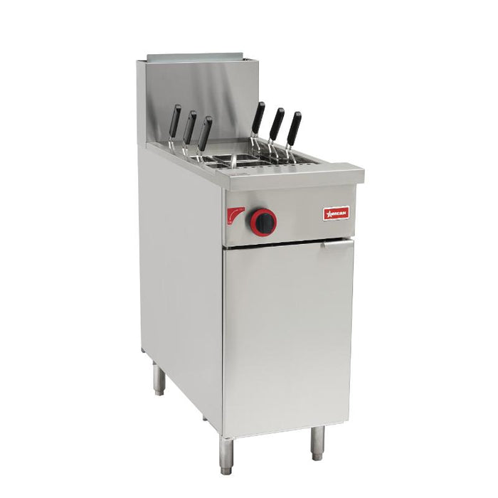 Omcan CE-CN-0011-NG Pasta Cooker Single Tank 11 Gallon, 6 baskets, 70,000 BTU Natural Gas